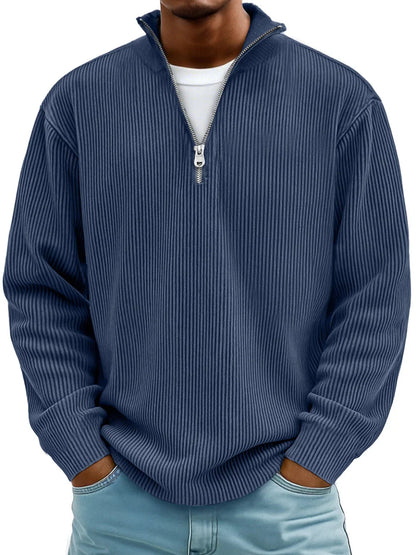Tulliano - Maglione Moderno Mezza Zip Uomo