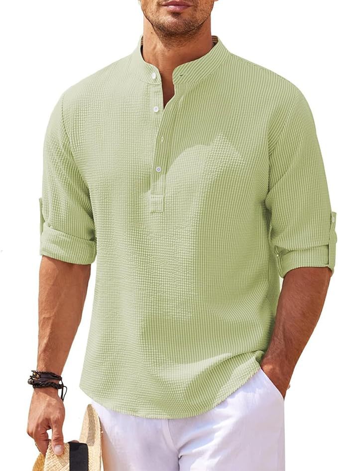 Neri – Camicia Con Collo Alla Coreana E Silhouette Slanciata