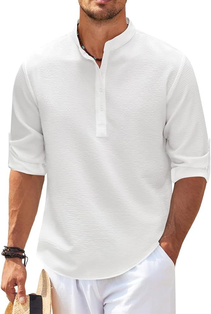 Neri – Camicia Con Collo Alla Coreana E Silhouette Slanciata