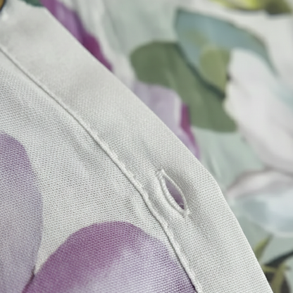 Natalia – Camicia Oversize Con Fantasia Floreale E Bottoni Pratici