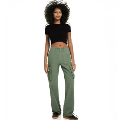 Vittoria - Pantaloni Cargo Casual da Donna dal Taglio Moderno