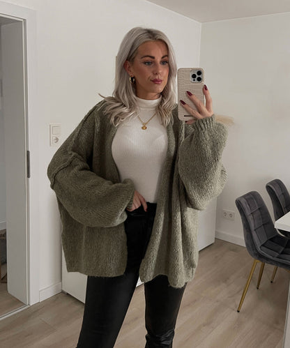 Hazel - Cardigan Verde da Donna