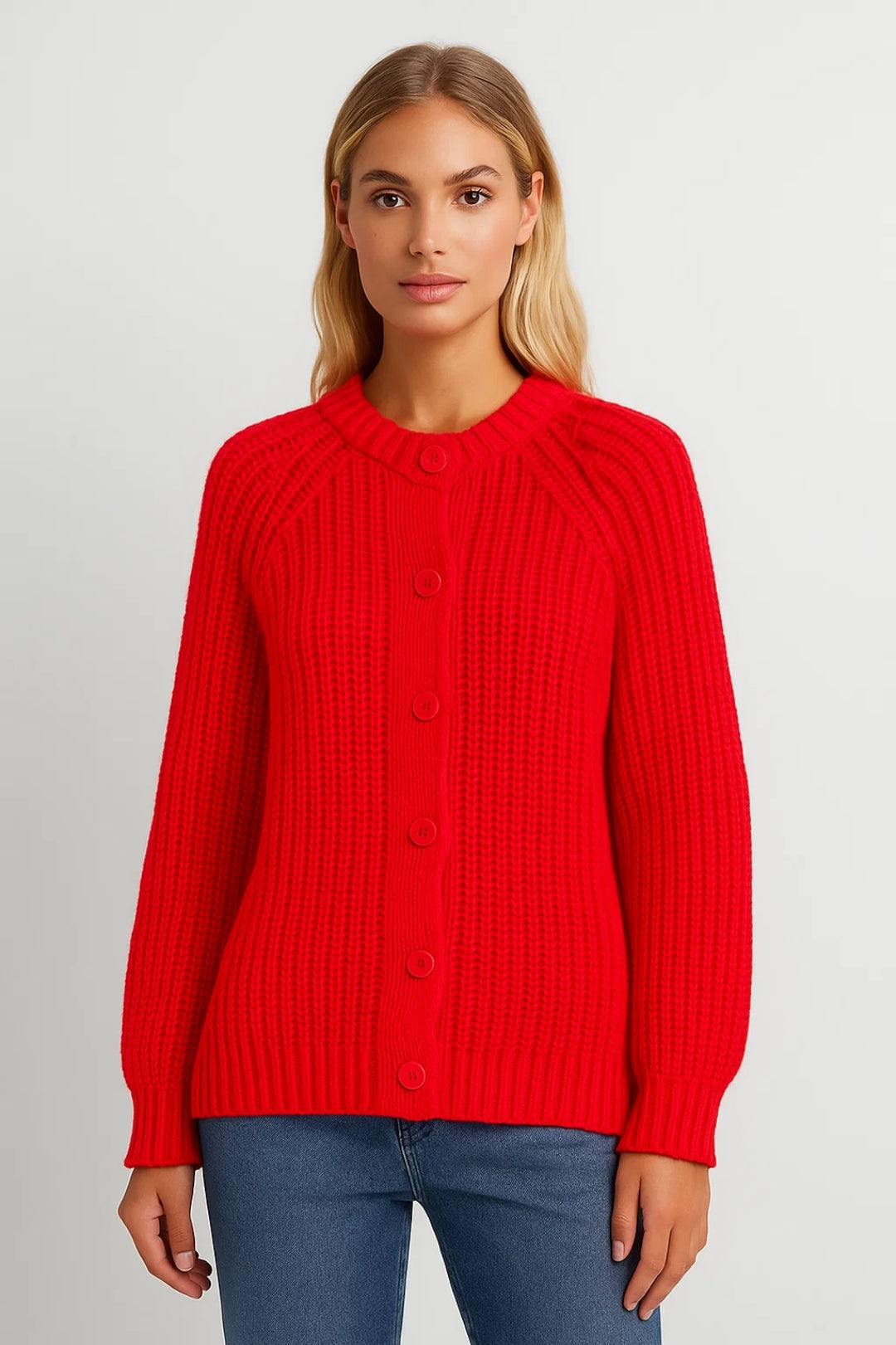 Emma – Cardigan Avvolgente Con Bottoni Dal Design Classico