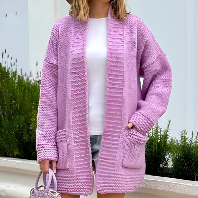 Amalia - Cardigan Donna Lungo Elegante e Comodo