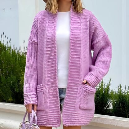 Amalia - Cardigan Donna Lungo Elegante e Comodo