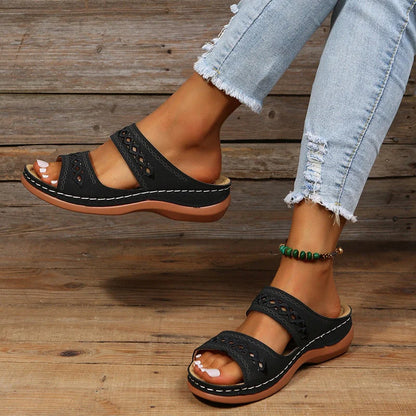 Carla - Sandali ortopedici Nero