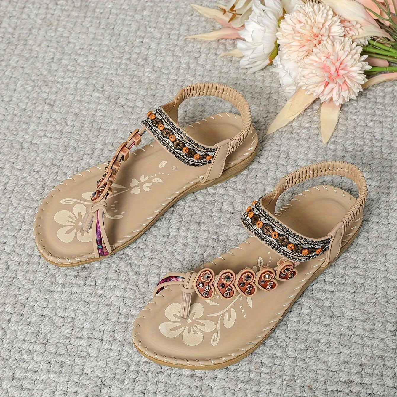 Carlotta - Sandali ortopedici confortevoli Beige