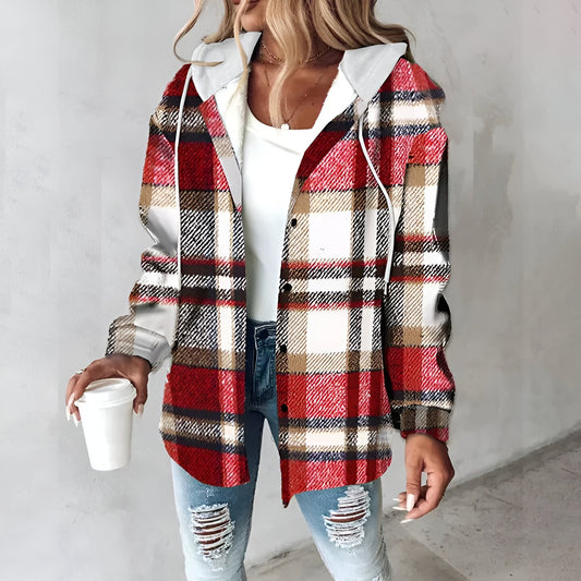 Caterina – Giacca Donna Calda Casual e Versatile Rosso