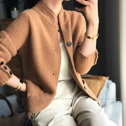 Catia – Maglione Donna in Lana Grossa Invernale Marrone