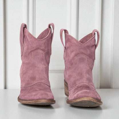 Katia - Stivaletti Donna Western con Tacco Largo