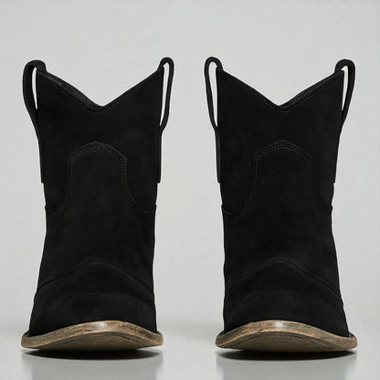 Katia - Stivaletti Donna Western con Tacco Largo