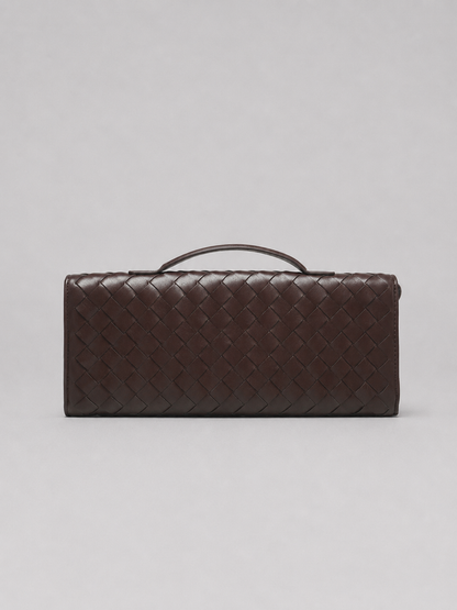 Anita - Clutch Donna Elegante Effetto Pelle Intrecciata