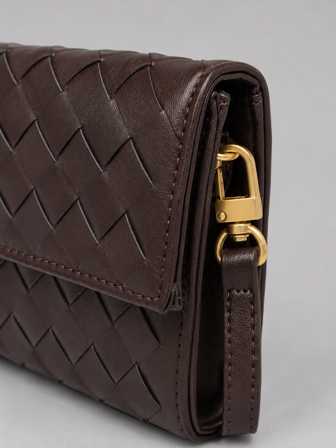 Anita - Clutch Donna Elegante Effetto Pelle Intrecciata