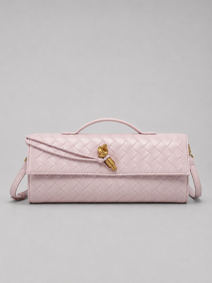 Anita - Clutch Donna Elegante Effetto Pelle Intrecciata