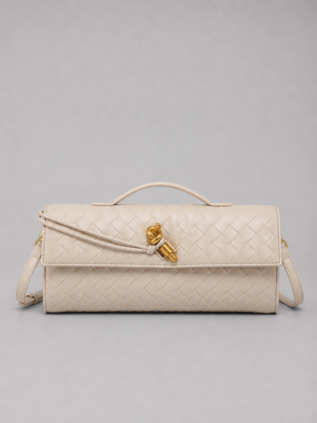 Anita - Clutch Donna Elegante Effetto Pelle Intrecciata