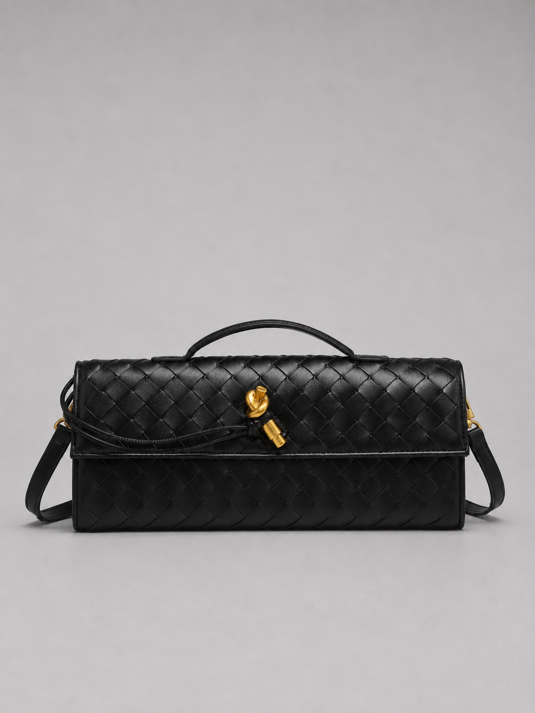 Anita - Clutch Donna Elegante Effetto Pelle Intrecciata