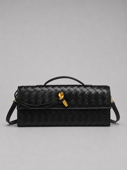 Anita - Clutch Donna Elegante Effetto Pelle Intrecciata