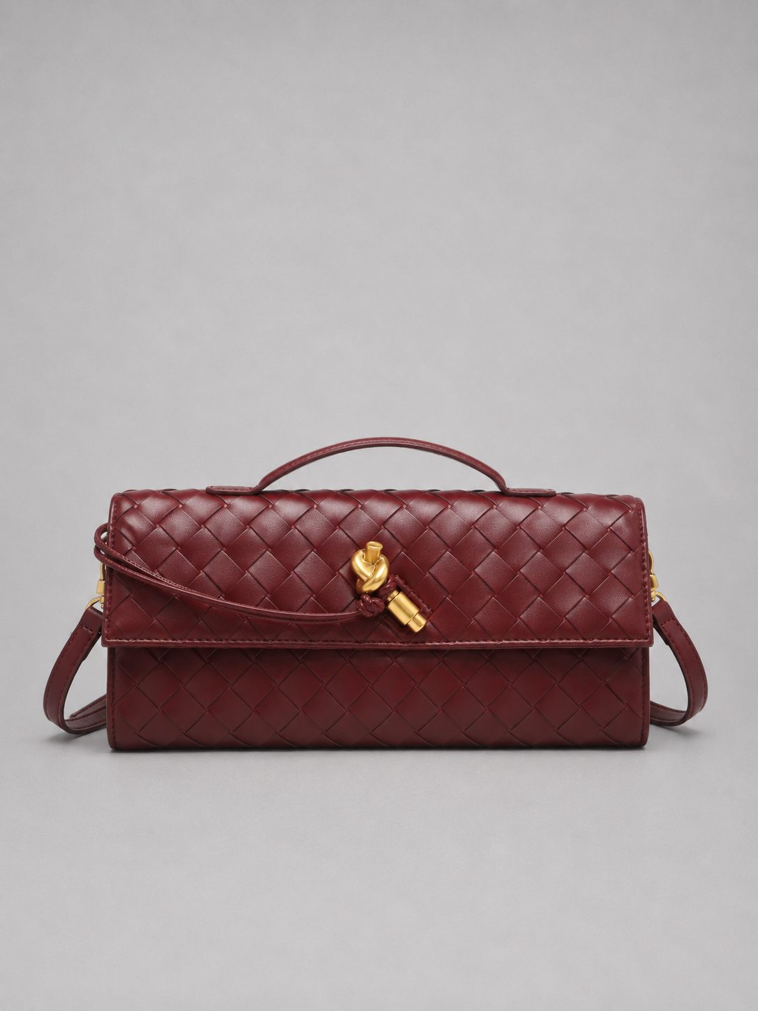 Anita - Clutch Donna Elegante Effetto Pelle Intrecciata