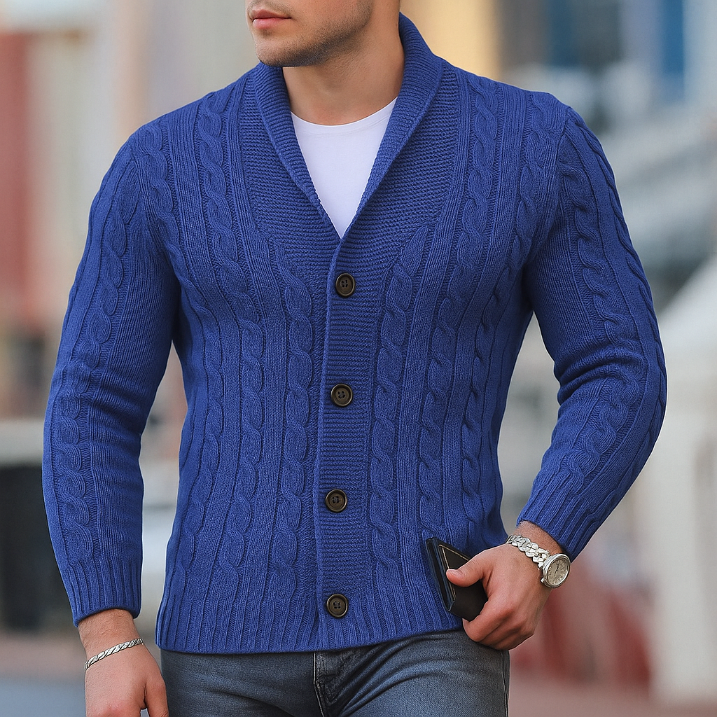 Edoardo – Cardigan Classico Uomo Stile Elegante