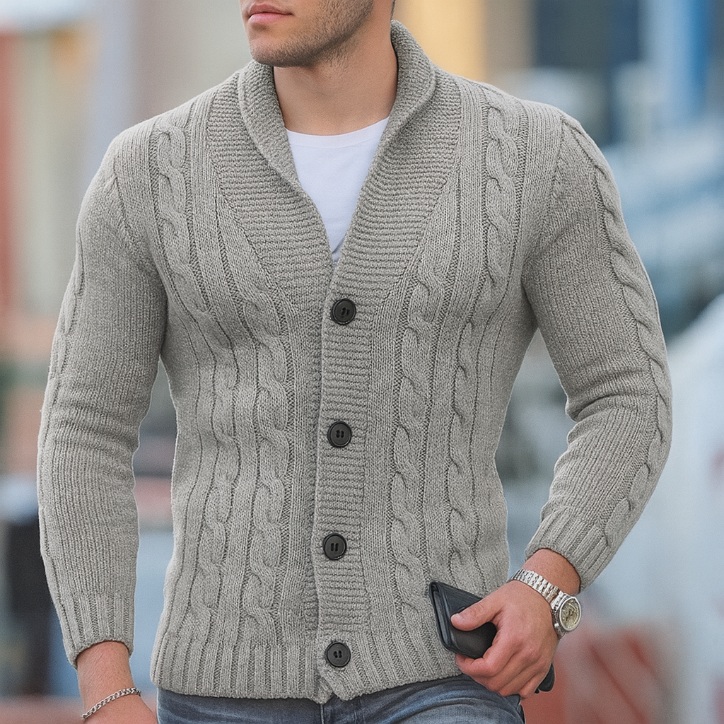 Edoardo – Cardigan Classico Uomo Stile Elegante