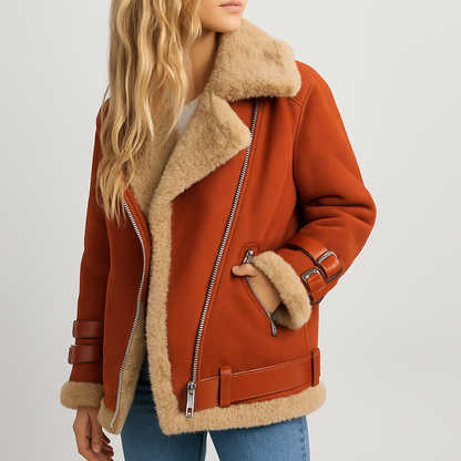 Lorena - Cappotto Aviatore Donna Elegante