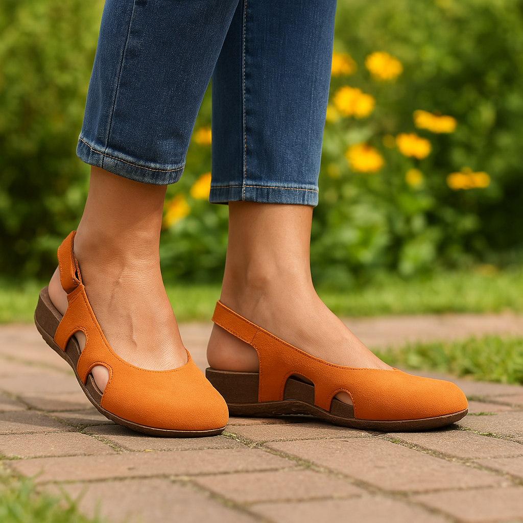 Miriam - Scarpe donna flat slingback punta chiusa eleganti