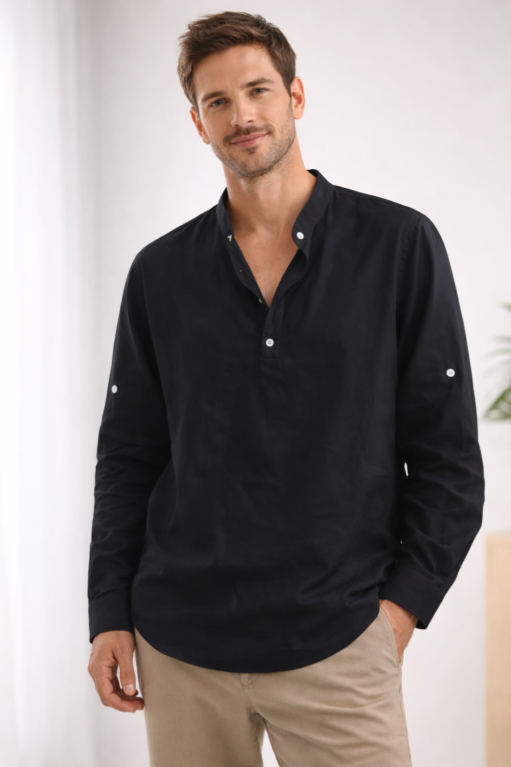 Oreste – Camicia Elegante Con Collo Dal Taglio Classico