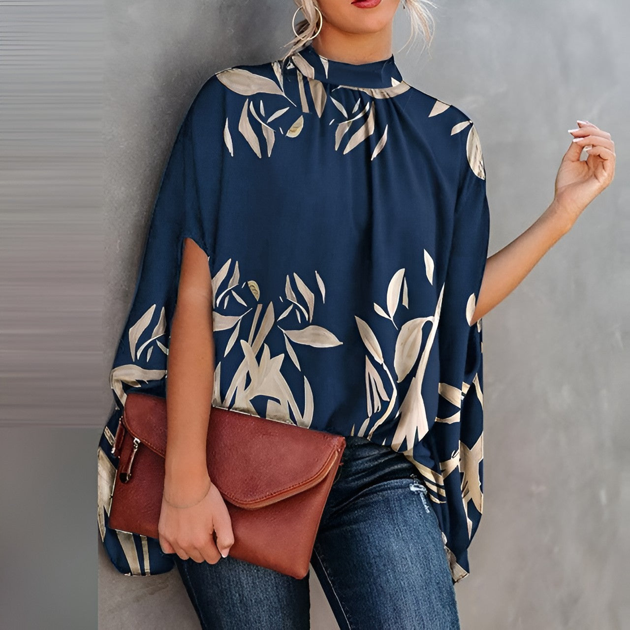 Cinzia – Blusa Donna Elegante Unica e Raffinata Blu