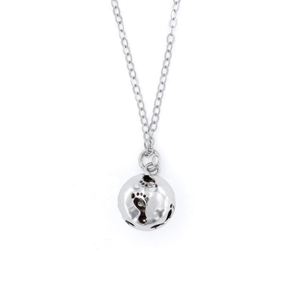 Liviana – Chiama Angeli in Argento con Piedini e Ciondolo Sonoro