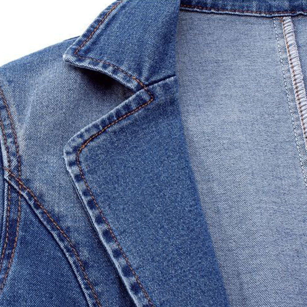 Bianca – Blazer Donna Autunnale in Denim Sartoriale