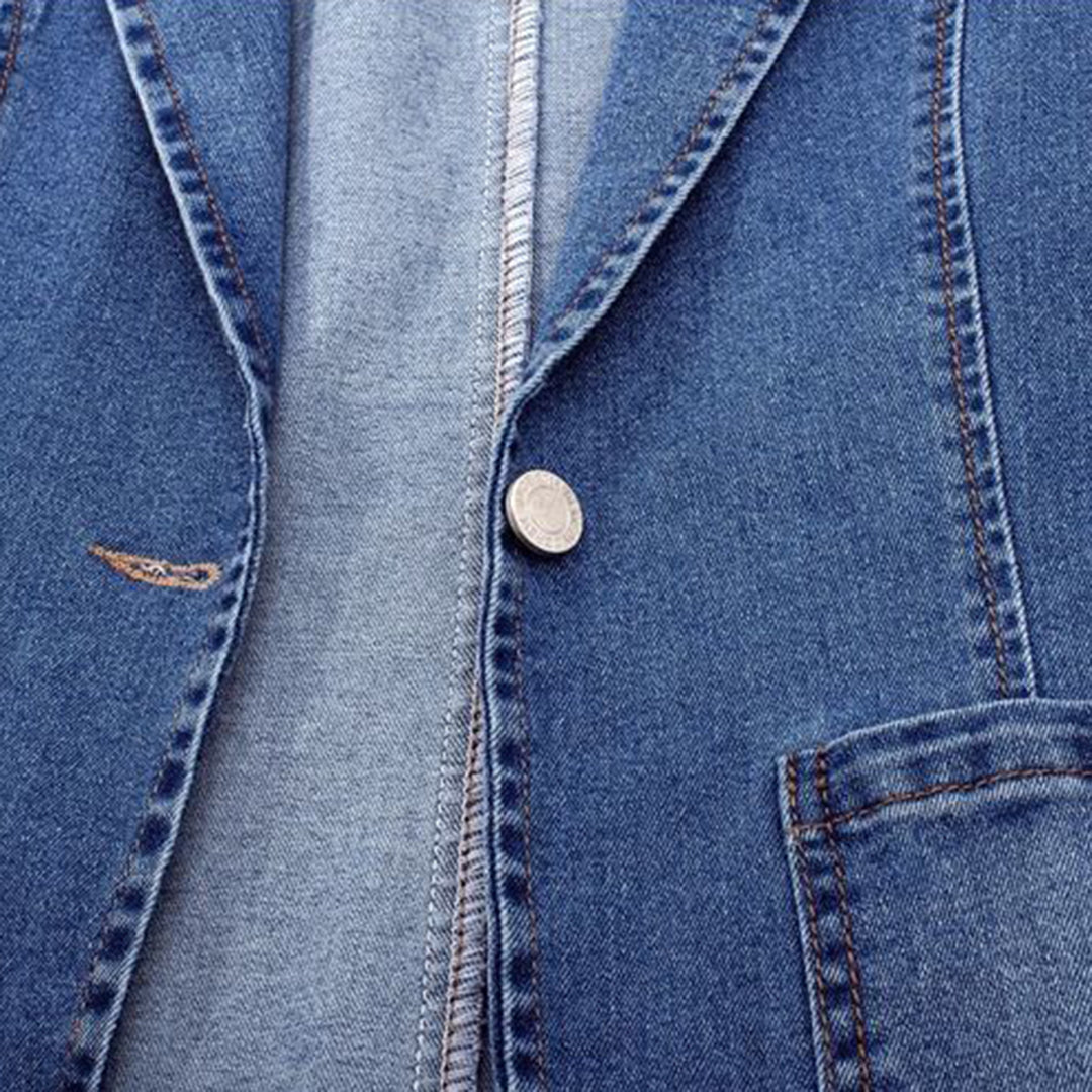 Bianca – Blazer Donna Autunnale in Denim Sartoriale
