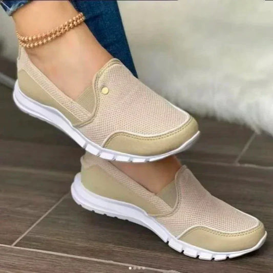 Colomba – Scarpe Ortopediche Donna Diabetiche Comode a Slipper Beige