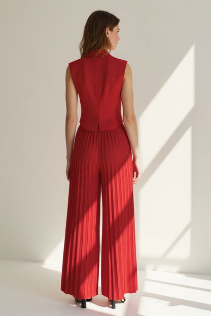 Isotta – Completo Elegante Con Gilet Sartoriale E Pantaloni Plissé