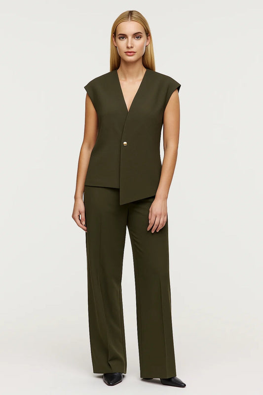 Bettina – Completo Elegante Due Pezzi Con Top E Pantaloni A Palazzo