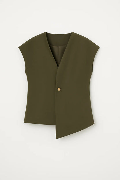 Unica – Completo Elegante Due Pezzi Con Top Senza Maniche E Pantaloni A Palazzo