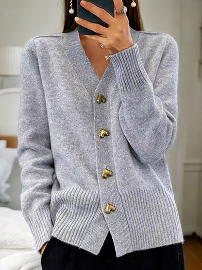 Concordia – Cardigan Donna Elegante e Alla Moda Grigio