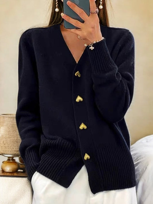Concordia – Cardigan Donna Elegante e Alla Moda Nero