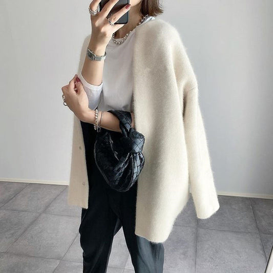 Cosima – Cardigan Donna Elegante Versatile e Raffinato Beige