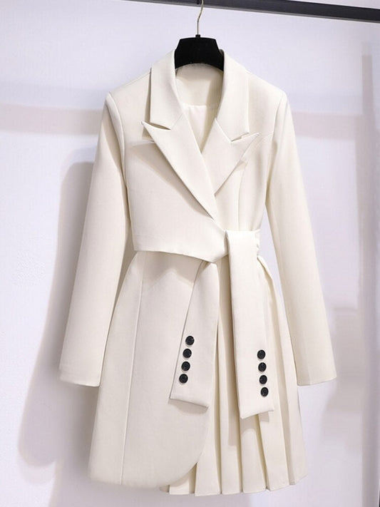 Cristina – Abito Blazer Donna Classico Nero Elegante Albicocca