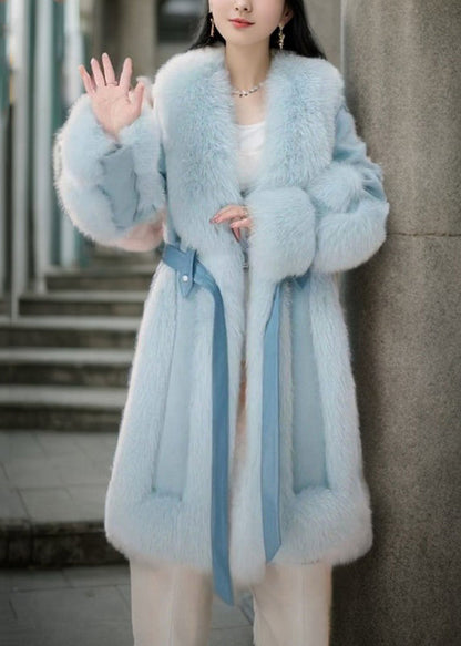 Iside - Cappotto Lungo Donna Rosa con Cintura