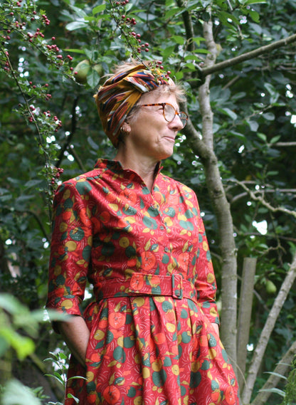 Romana - Abito Cynthia Red Apple Orchard Donna Romantica