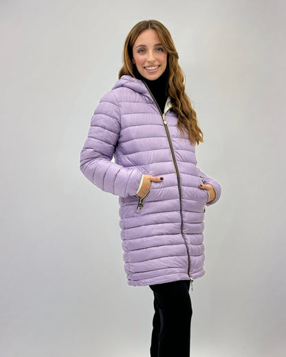 Juliette - Giacca lunga da donna reversibile elegante