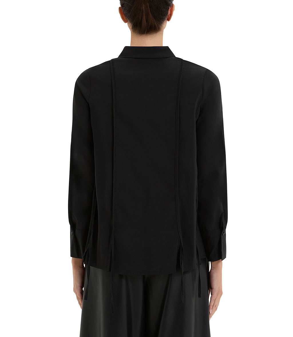 Alberta - Camicia Nera Essenziale Donna