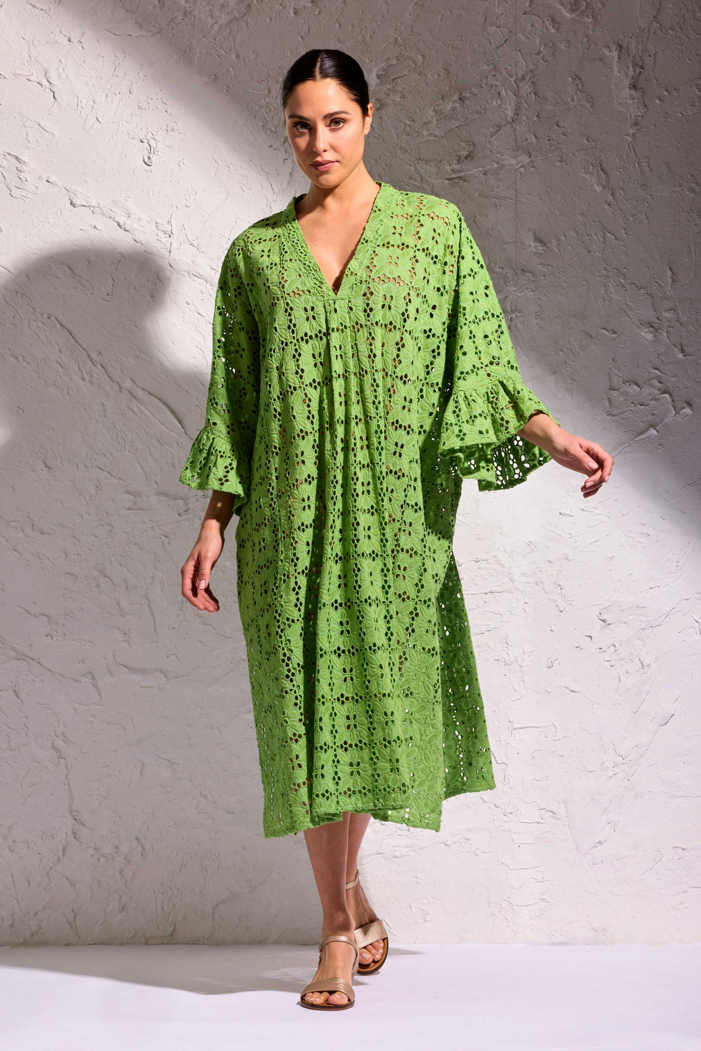 Quinara - Abito Pizzo Pregiato Dora Donna Elegante Romantico