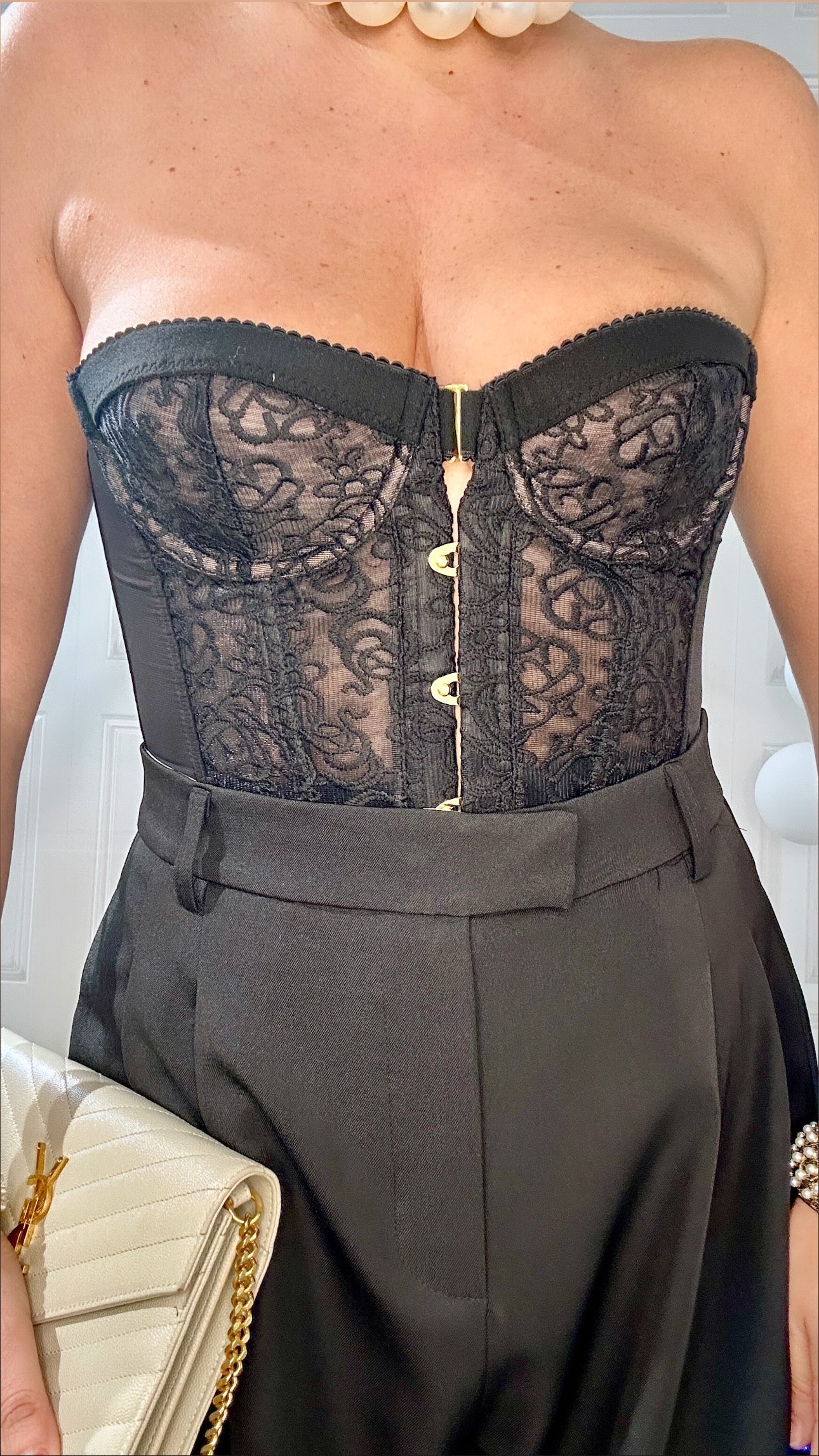 Quiri - Corsetto Claire Donna Nero Elegante Sensuale Moderno