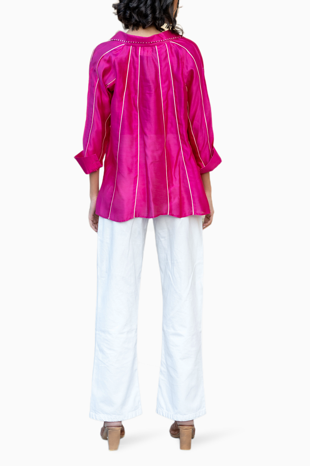 Quirilla - Camicia Sirius Donna Rosa Acceso Moderna Vivace