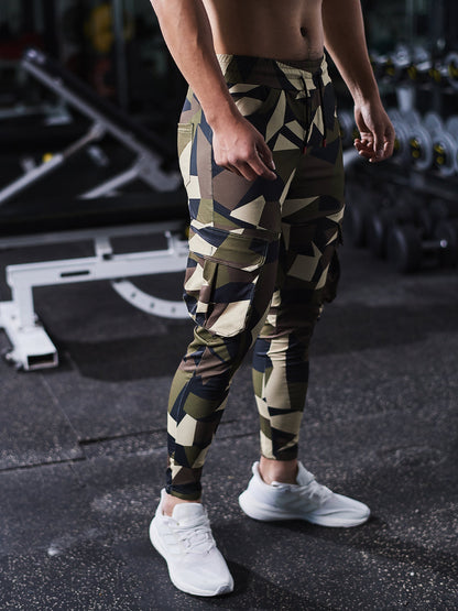 Remigi - Cargo Jogger Uomo Stampa Check Essential Moderno