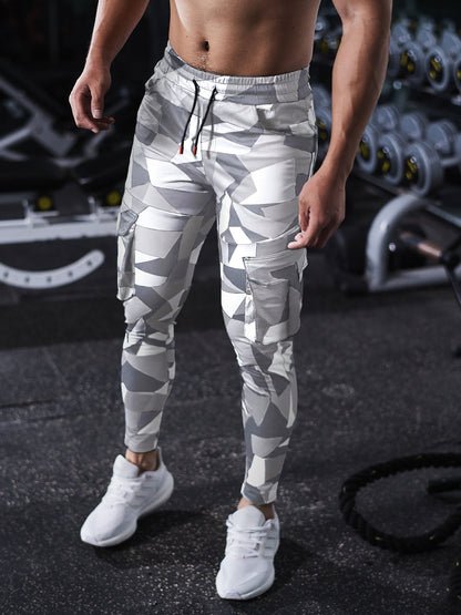 Remigi - Cargo Jogger Uomo Stampa Check Essential Moderno