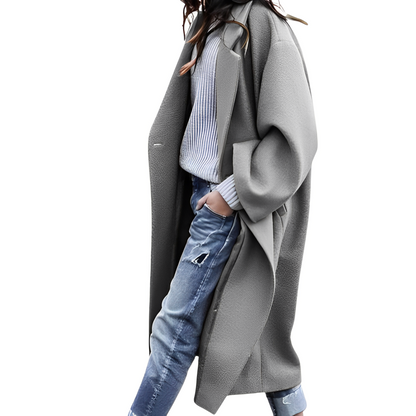 Daniela – Cappotto Donna Lungo in Lana Monopetto