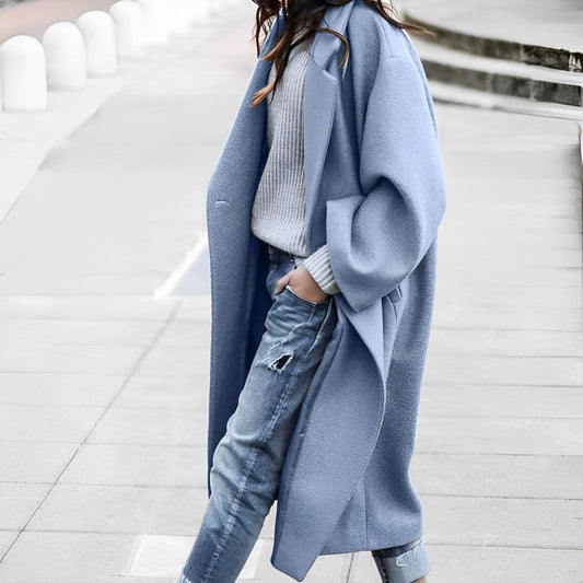 Daniela – Cappotto Donna Lungo in Lana Monopetto